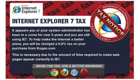 Internet Explorer tendrá su primer impuesto Internet Explorer tendrá su primer impuesto