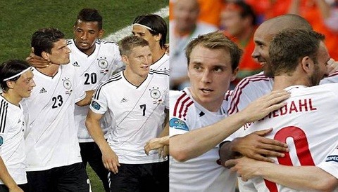 Eurocopa 2012: Alineaciones de Alemania y Dinamarca