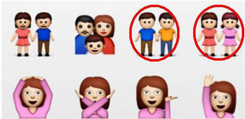 [FOTO] iOS incluirá en su sistema emoticones homosexuales