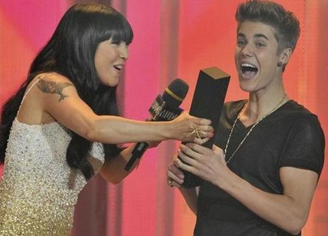 Justin Bieber entre los ganadores de los MuchMusic Video Awards 2012