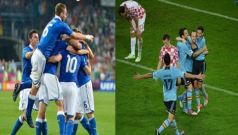[FOTOS] Eurocopa 2012: Disfrute de las mejores imágenes de los triunfos de España e Italia