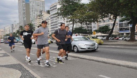 Presidente Ollanta Humala sale a correr por las calles de Río de Janeiro