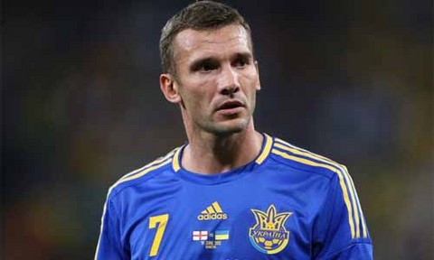 Eurocopa 2012: Andriy Shevchenko  confirmó que se retira de la selección ucraniana
