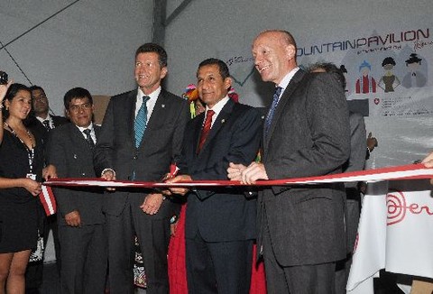 Ollanta Humala inauguró Pabellón de Montañas en Cumbre Río+20