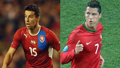 Eurocopa 2012: Cristiano Ronaldo y Milan Baros se ven las caras hoy