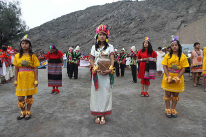 Escolares celebraron Inti Raymi en Puruchuco