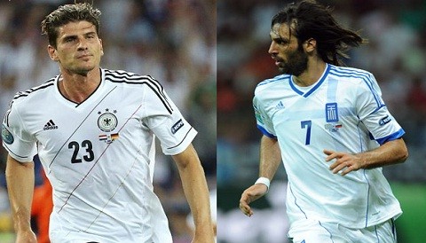 [FOTOS] Eurocopa 2012: Mario Gómez y Samaras son las figuras del encuentro de hoy