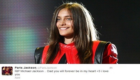 Hija de Michael Jackson: Estarás por siempre en mi corazón papá