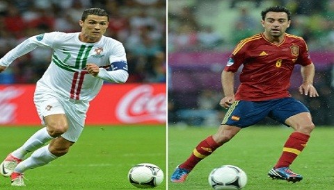 [FOTOS Y VIDEO] Eurocopa 2012: Xavi y Cristiano Ronaldo se verán las caras en el duelo de hoy