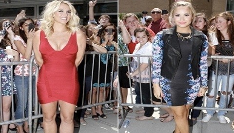 [FOTOS] Demi Lovato y Britney Spears lucen infartantes en 'The Factor X'