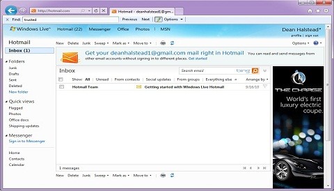 Hotmail es el servicio de correo electrónico más usado en el mundo