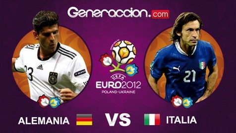 Italia y Alemania, dos titanes frente a frente en esta Eurocopa 2012