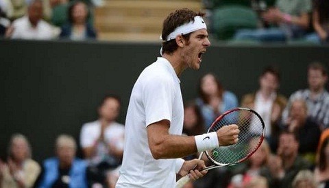 Torneo de Wimbledon: Del Potro venció a Go Soeda y clasificó a la tercera ronda