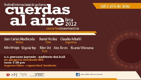 Tercer Festival Internacional de Guitarra 'Cuerdas al Aire'