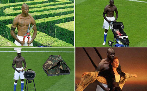 [FOTOS] Conoce las celebraciones de Balotelli más comentadas en internet