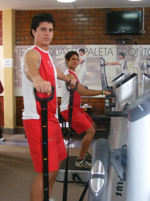 Entrenamiento de los campeones Nacionales de Paleta Frontón