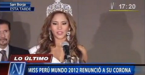 [VIDEO] Melissa Paredes cedió su corona a nueva Miss Perú Mundo