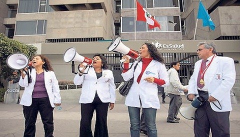 Médicos del Ministerio de Salud realizan paro de 48 horas en todo el país