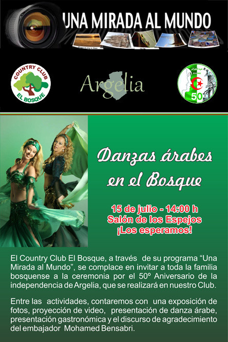 Danzas árabes en Club El Bosque: Homenaje a Argelia