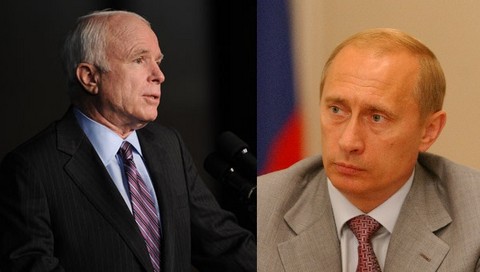 Vladimir Putin insinuó que Mccain 'estaría loco'