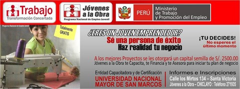 [Chiclayo] Emprendimiento Juvenil: Se una persona de éxito, haz realidad tu negocio