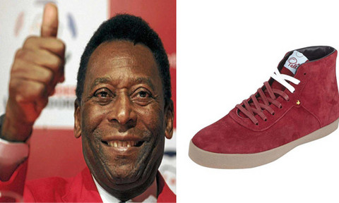 Pelé lanzó su propia marca de zapatillas