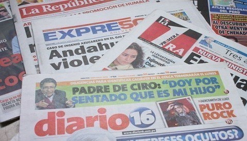 Las portadas de los diarios peruanos para hoy martes 24 de julio
