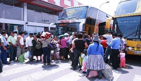 Precio de los pasajes en el Terminal de Yerbateros se incrementa por Fiestas Patrias