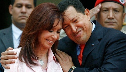 Chávez y Cristina 'uniendo' América Latina