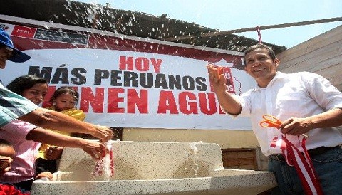 Presidente Ollanta Humala inaugurará obras de agua potable en Lima y Callao