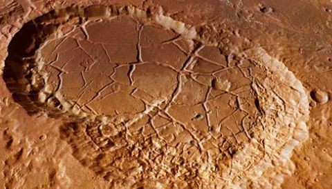ESA revela fotos de cráteres marcianos ESA revela fotos de cráteres marcianos