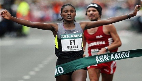 La etíope Tiki Gelana se impuso en la Maratón Femenina de Londres 2012