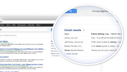 Correos en Gmail aparecerán en resultados de búsqueda de Google