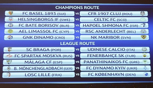 Conozca cómo serán los cruces de la fase previa de la UEFA Champions League