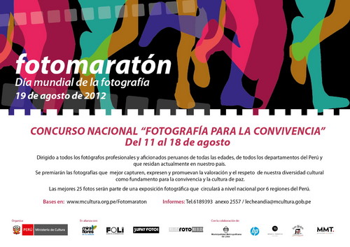 Ministerio de Cultura celebrará Día Mundial de la Fotografía con Fotomaratón