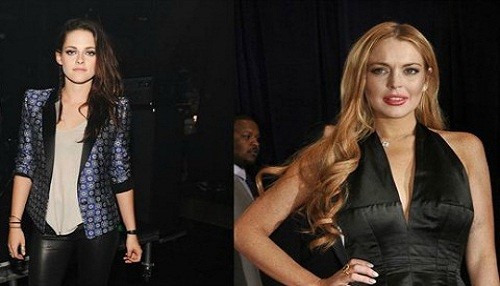 Kristen Stewart se divierte con Lindsay Lohan
