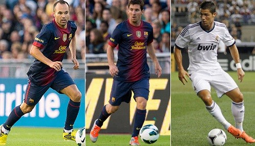 Cristiano Ronaldo compite junto a Lionel Messi y Andrés Iniesta por ser el mejor jugador de Europa