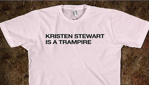 Kristen Stewart es una tramposa, lo último en camisetas