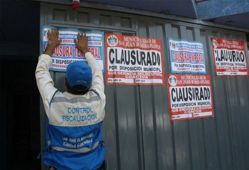 Municipio de SJM clausura panaderías que infringan normas de salubridad