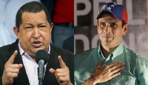 Henrique Capriles 47,7%, Hugo Chávez 45,9%