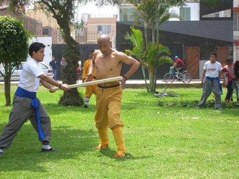 'Actívate San Miguel' presentó espectacular exhibición de maestro shaolin