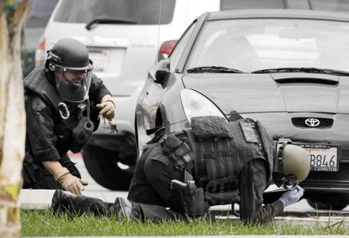 Roban dinero en un banco en los Estados Unidos [FOTOS]