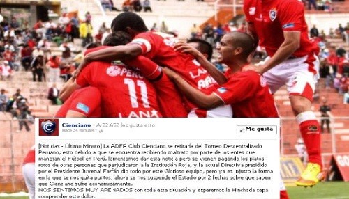 Descentralizado 2012: Cienciano amenazó con dejar el torneo