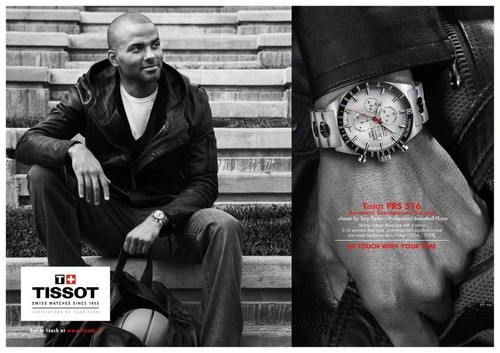 Tissot presenta a Tony Parker con su reloj en edición limitada en la Gala Par Coeur en Lyon
