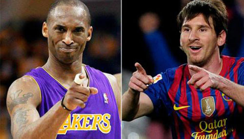 Kobe Bryant reta a Lionel Messi a intercambiar equipos durante una semana