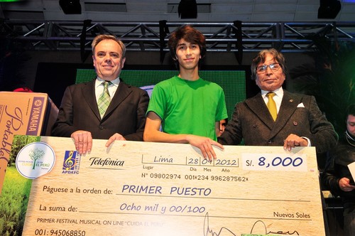APDAYC y Telefónica  premian a ganadores del Primer Festival de Música On Line 'Cuida el Perú'