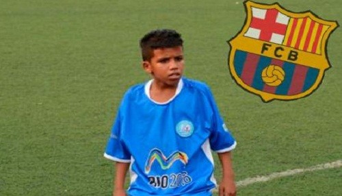 Barcelona fichó a brasileño de 14 años que salió de una favela
