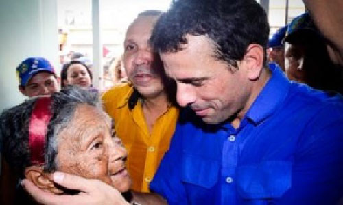 Henrique Capriles a Chávez: le deseo larga vida y que se vaya en paz