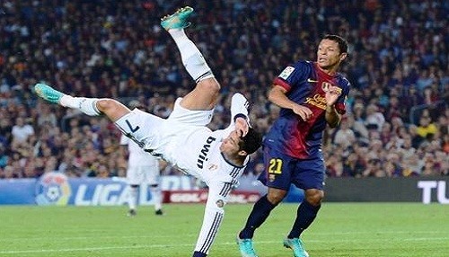 Cristiano Ronaldo sufrió esguince en el hombro por intentar hacer una 'pirueta'