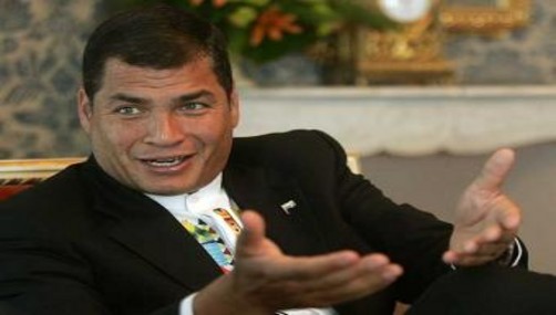 Rafael Correa pidió solidaridad con la selección de su país